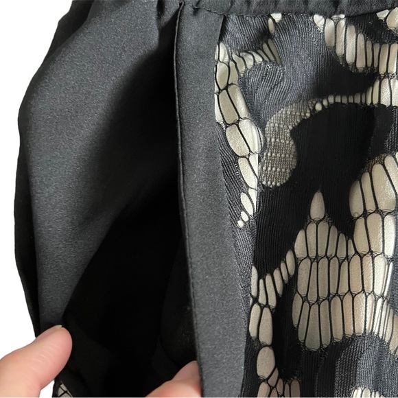 Black brand lace with nude lining jumpsuit size small - Picture 5 of 6